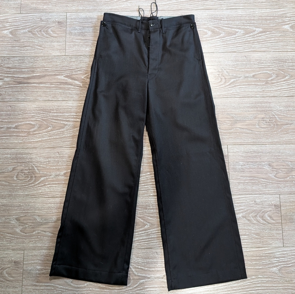RRL Ralph Lauren Black Wool Trousers Pants Size 30